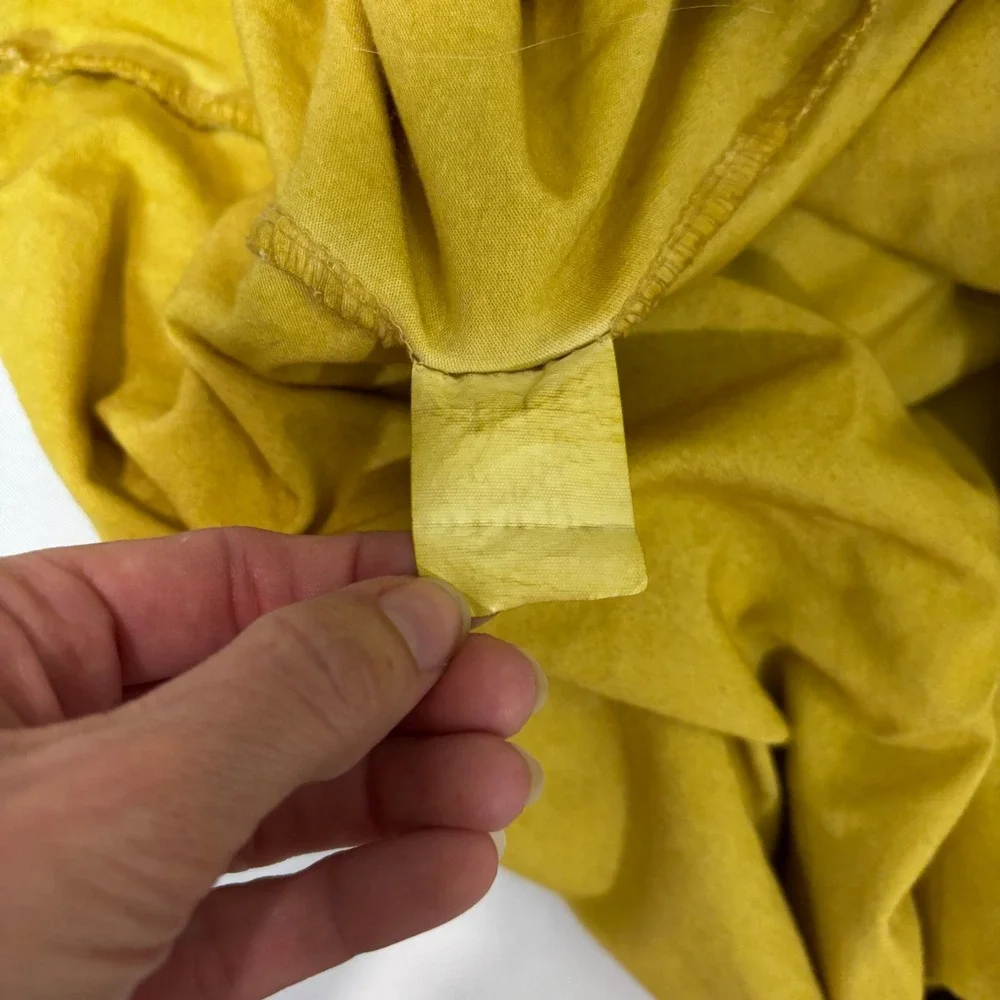 Scandal Women's XL Sweater Yellow Mohair Lady Pullover Jumper‎ Cozy Italy Made